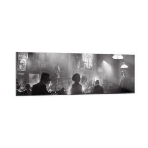Schilderen op glas - In jazz-sfeer - 160x50 cm