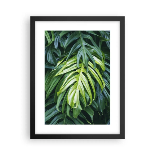 Poster in een zwarte lijst - Dompel jezelf onder in de frisheid - 30x40 cm