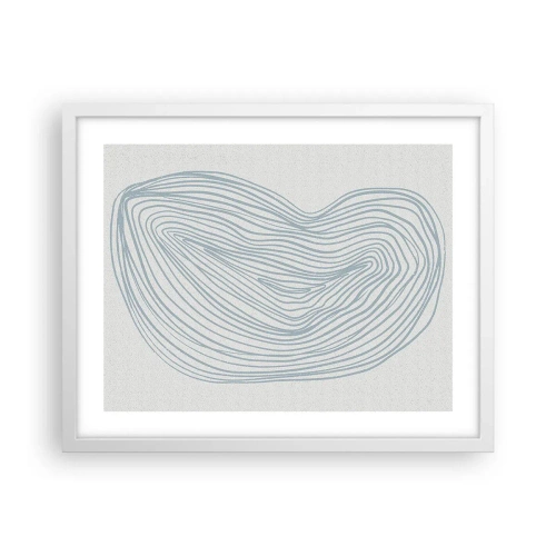 Poster in een witte lijst - De glimlach van één druppel - 50x40 cm