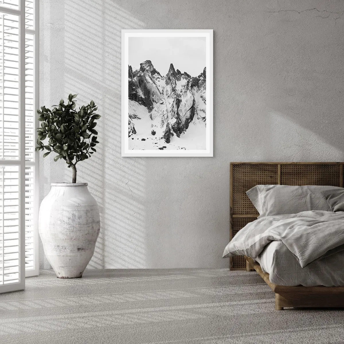 Poster in een witte lijst - Granieten gevaarlijke nok - 30x40 cm