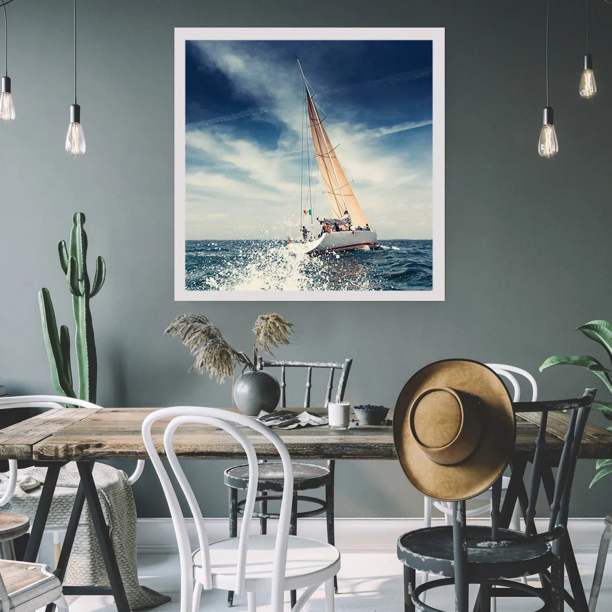 Poster - Ze halen ons niet in! - 50x50 cm