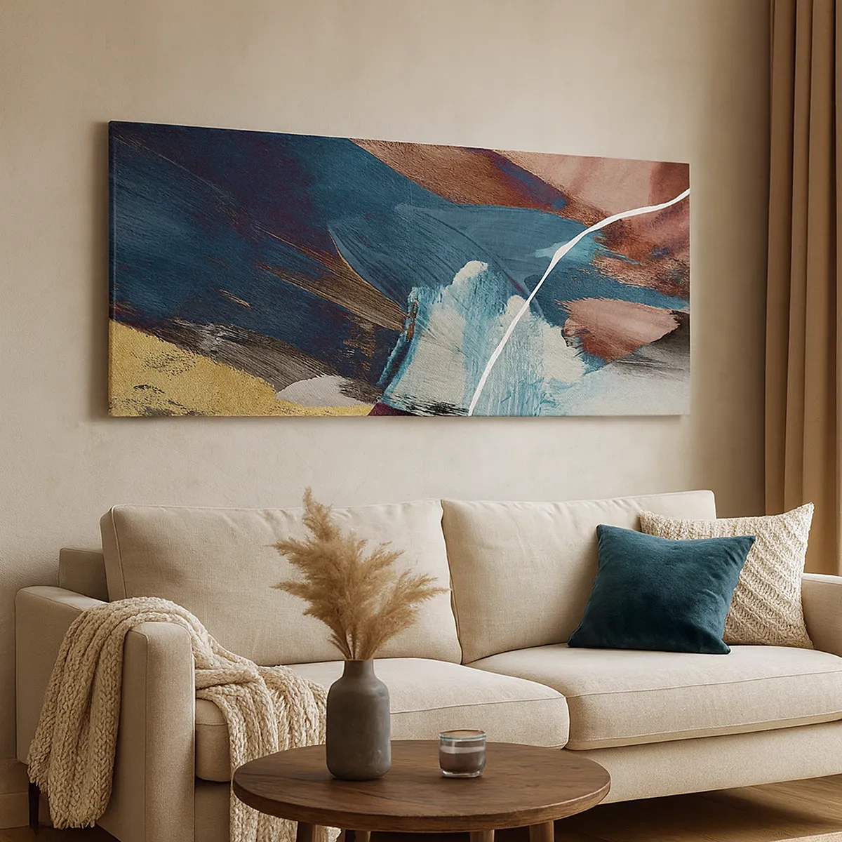 Schilderen op canvas - Met panache en energie - 30x30 cm