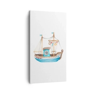 Schilderen op canvas - Ahoi, avontuur! - 45x80 cm