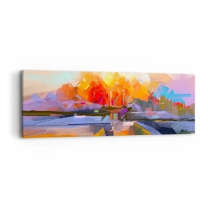 Schilderen op canvas - De herfst is geworden - 90x30 cm
