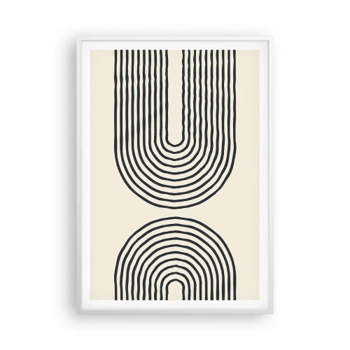 Poster in een witte lijst - In een ogenblik ... - 70x100 cm