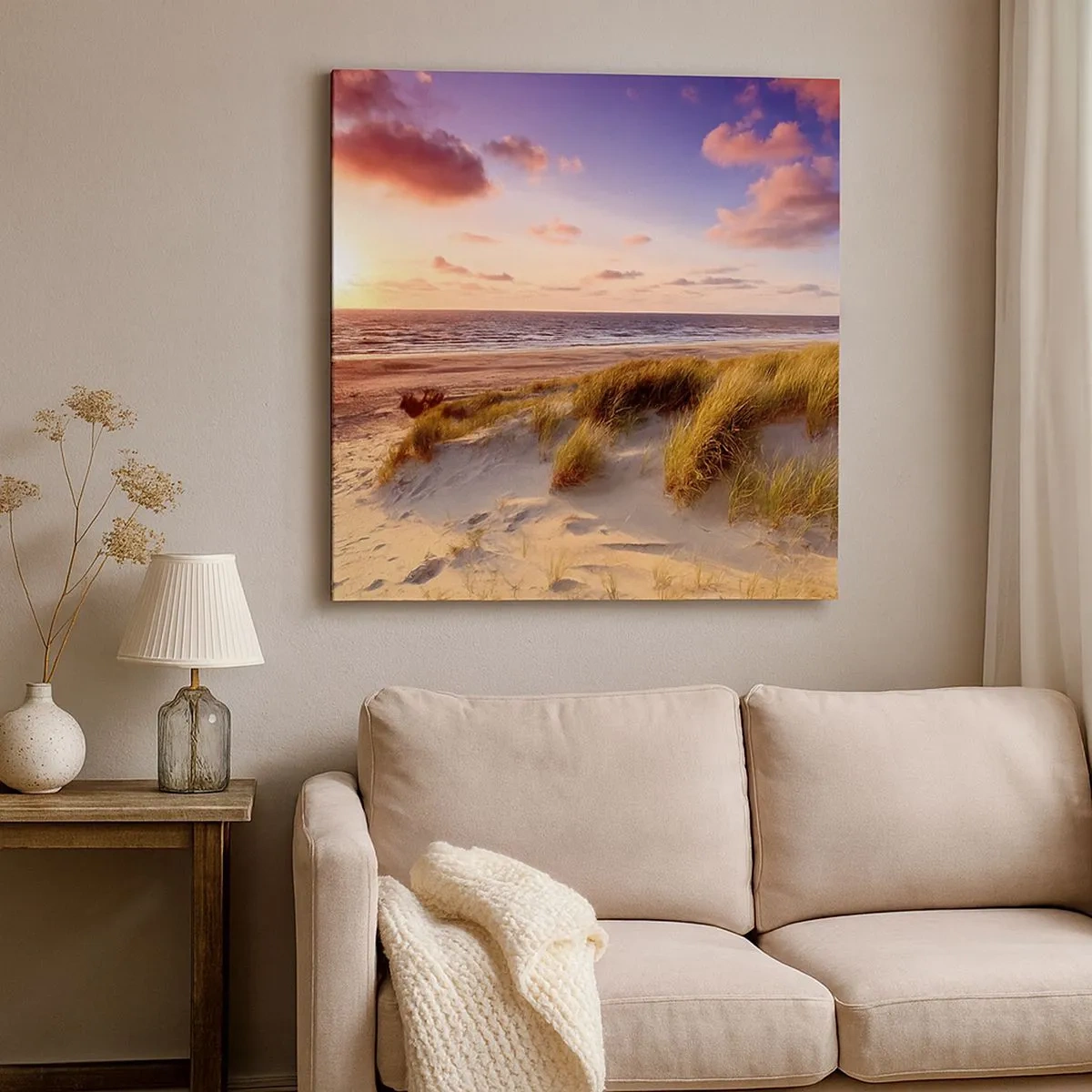 Schilderen op canvas - De lucht ruikt al in de zomer - 30x30 cm