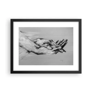 Poster in een zwarte lijst - Begin… - 40x30 cm