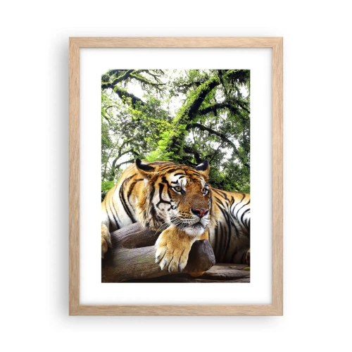 Een poster in een licht eiken lijst - Met vriendelijke groet - 30x40 cm