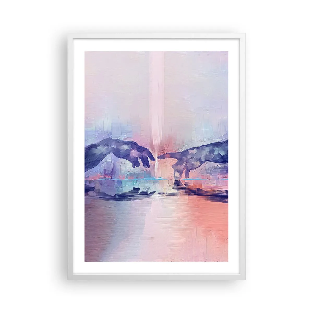 Poster in een witte lijst - Goddelijke levensvonk - 50x70 cm