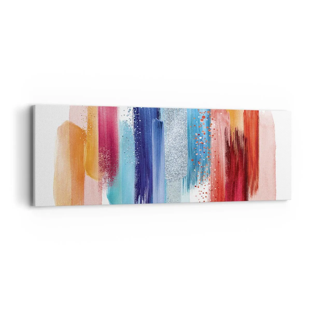 Schilderen op canvas - Omhoog en omlaag - 90x30 cm