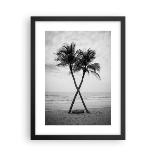 Poster in een zwarte lijst - Een tedere aanwezigheid - 30x40 cm