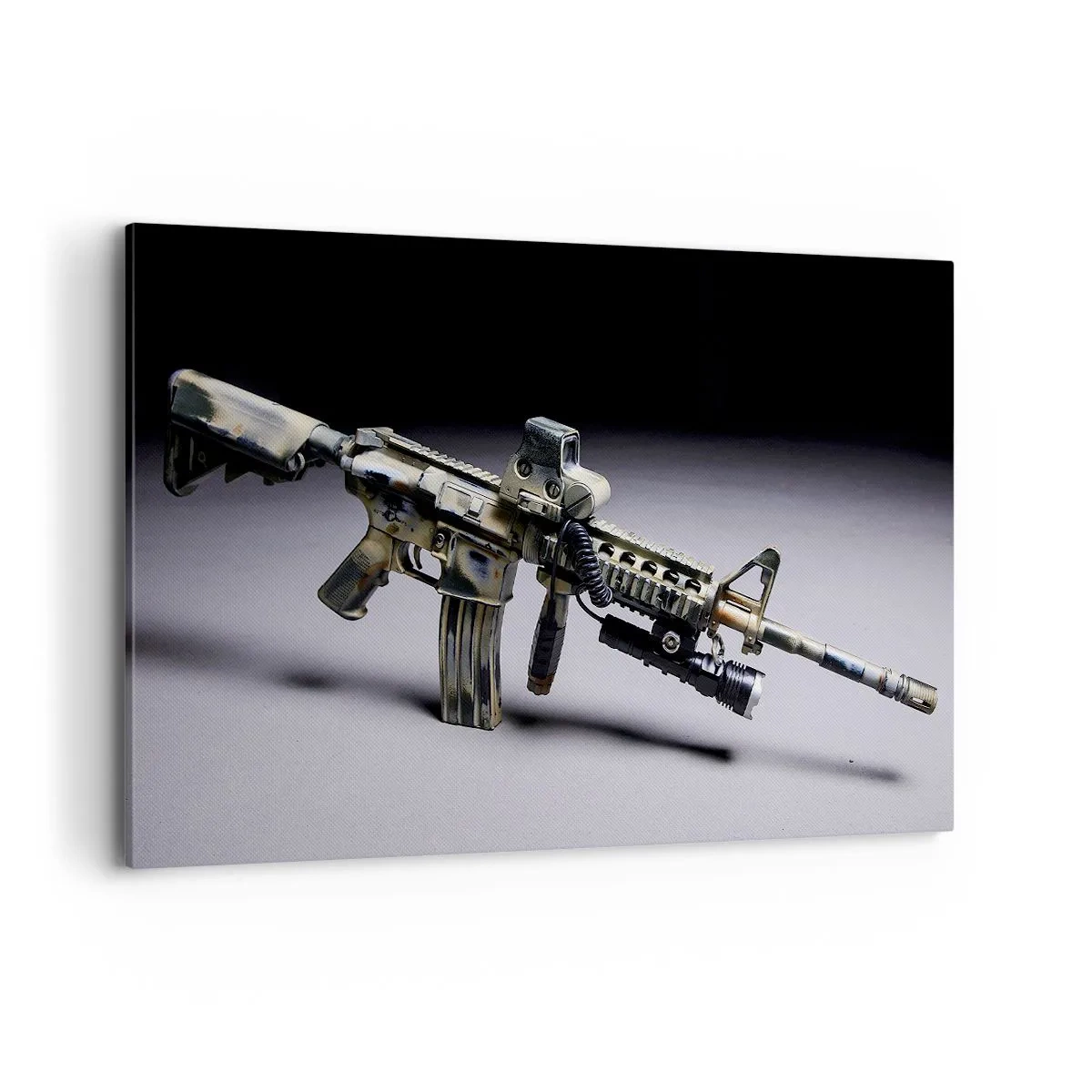 Schilderen op canvas - Altijd dreigend - 120x80 cm