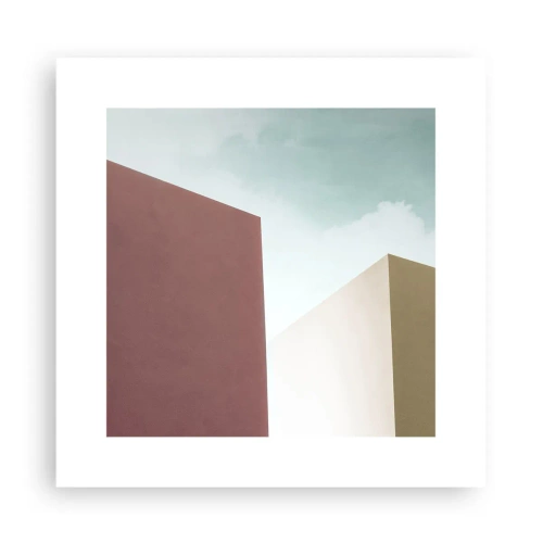 Poster - De geometrie van een zonnige zomer - 30x30 cm