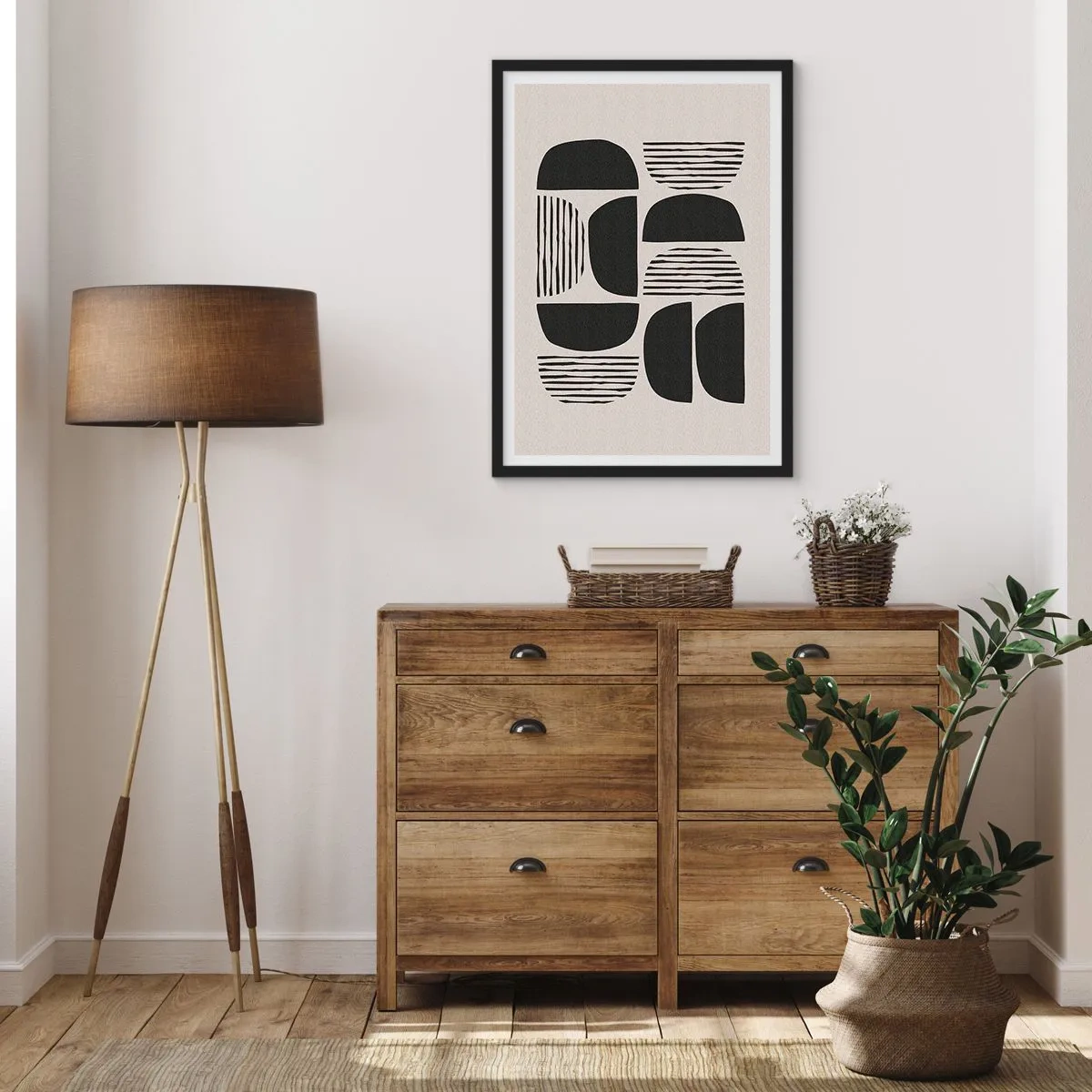 Poster in een zwarte lijst - Halfslachtige deals - 61x91 cm