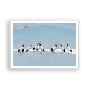 Poster in een witte lijst - Na een warme dag - 100x70 cm