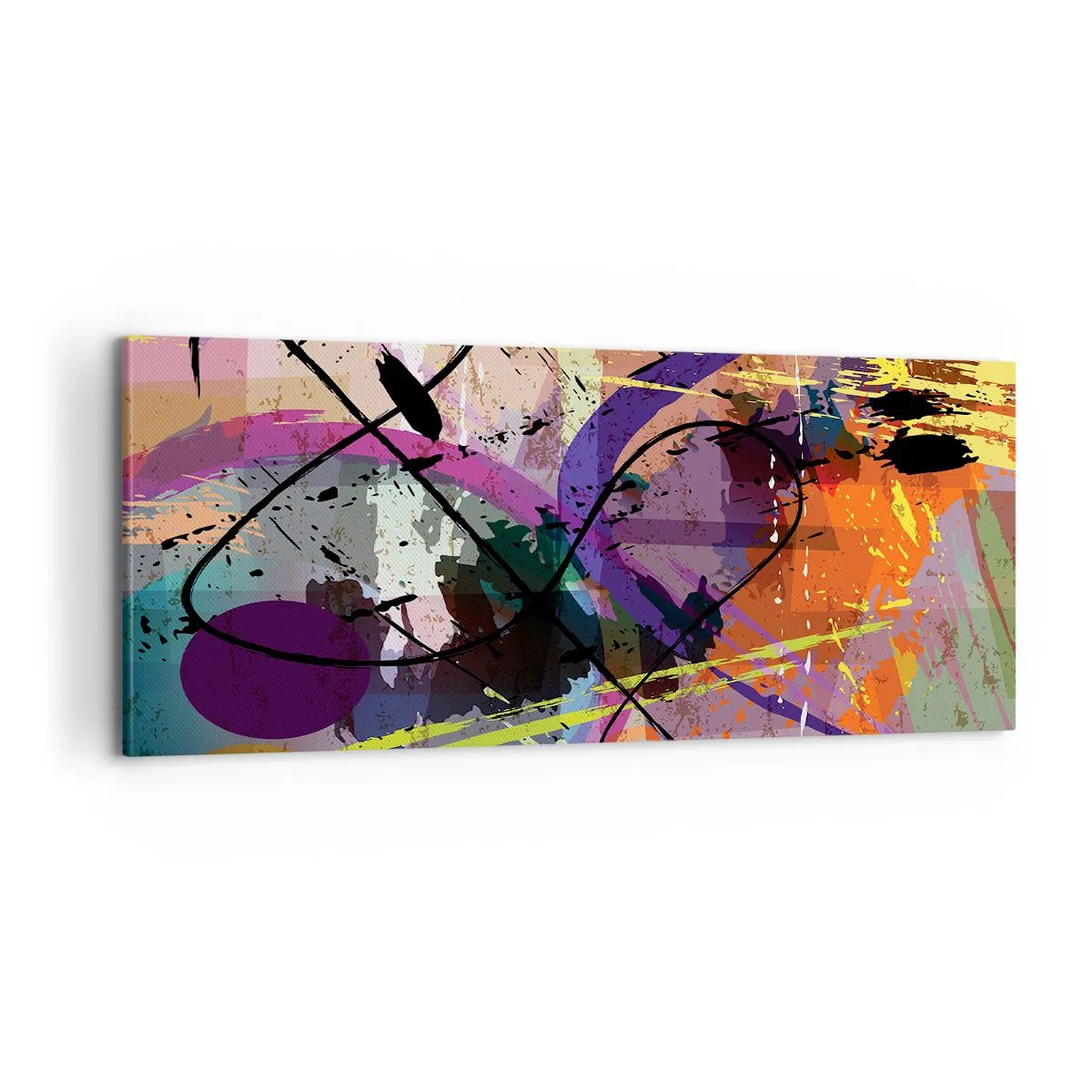 Schilderen op canvas - Je kunt rechtdoor of rondom - 100x40 cm