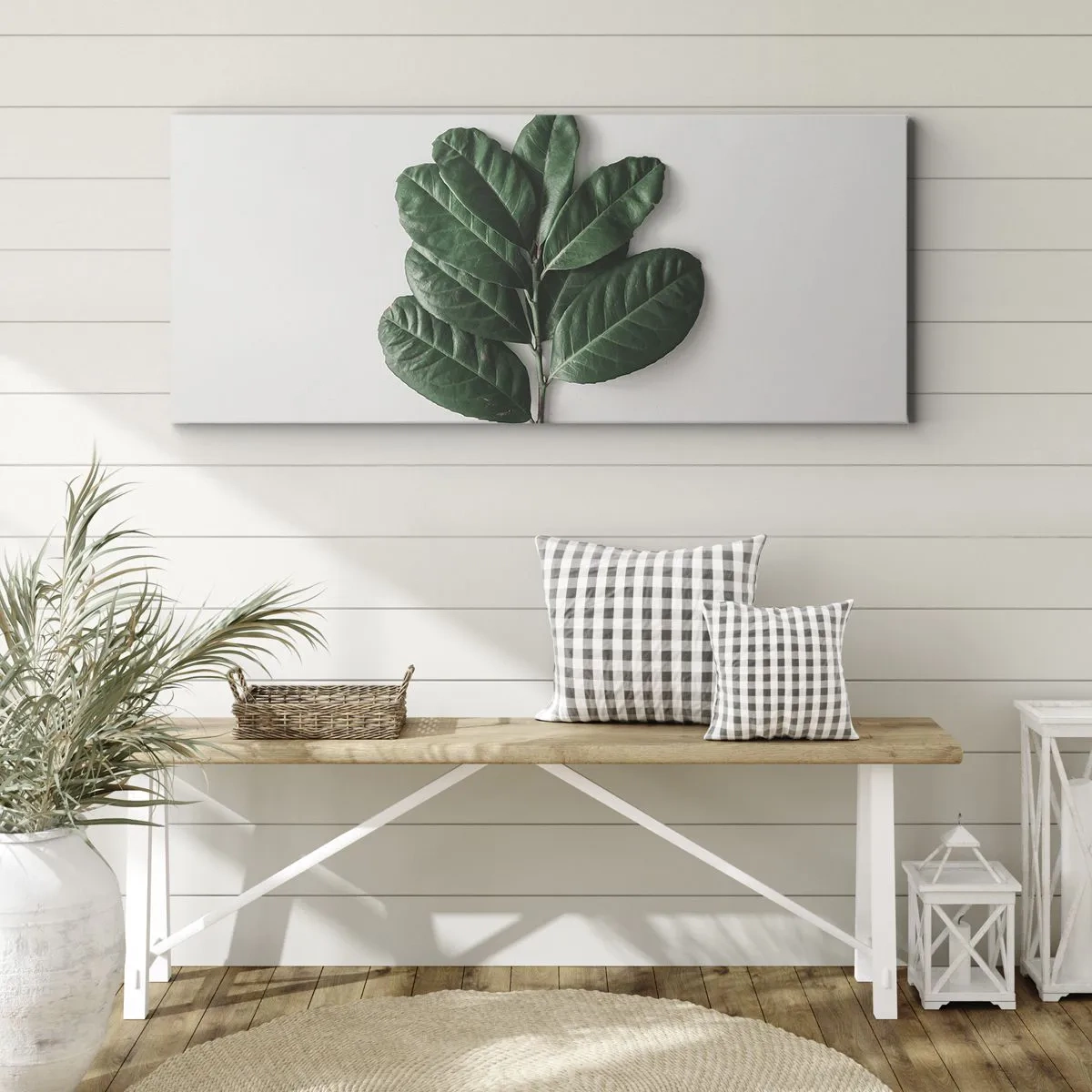 Schilderen op canvas - Een tekening van de pure natuur - 160x50 cm