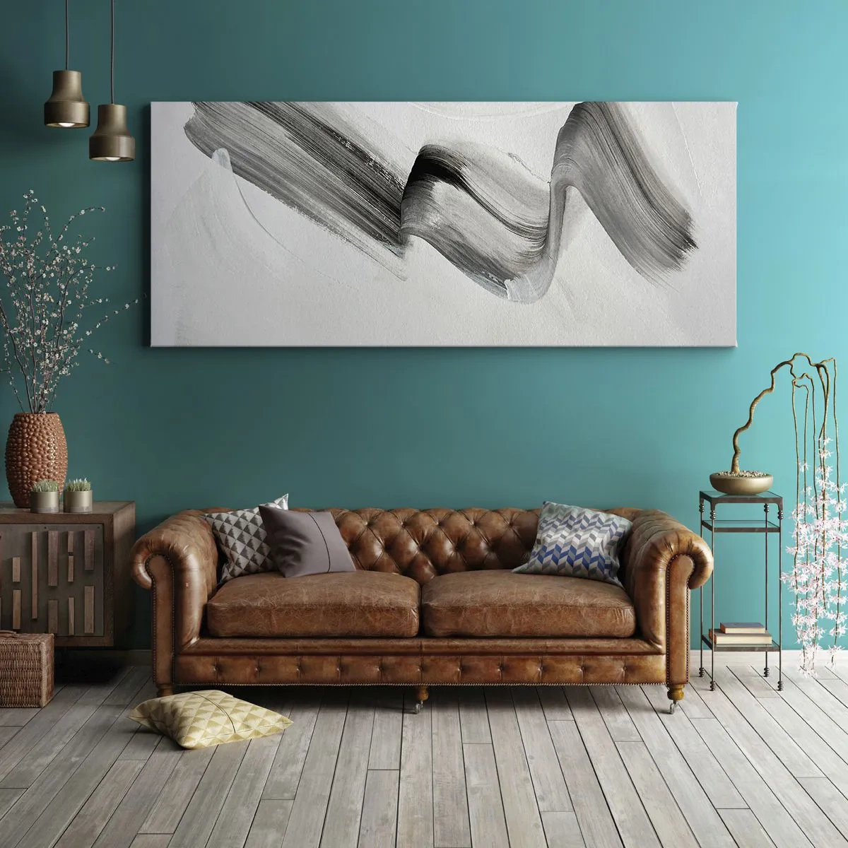 Schilderen op canvas - Terloops voor de lol - 100x40 cm