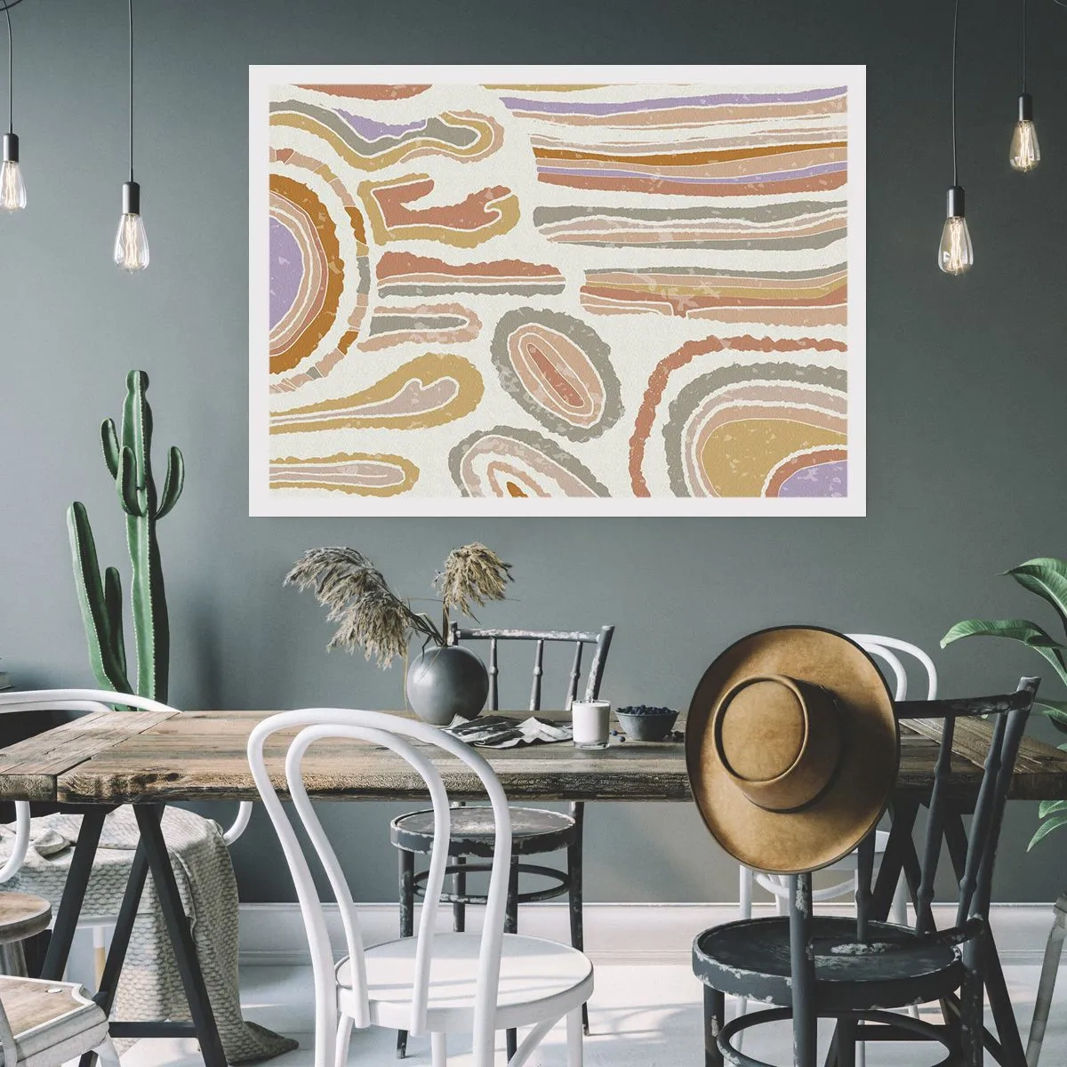 Poster - Kleurrijke doorsneden - 70x50 cm