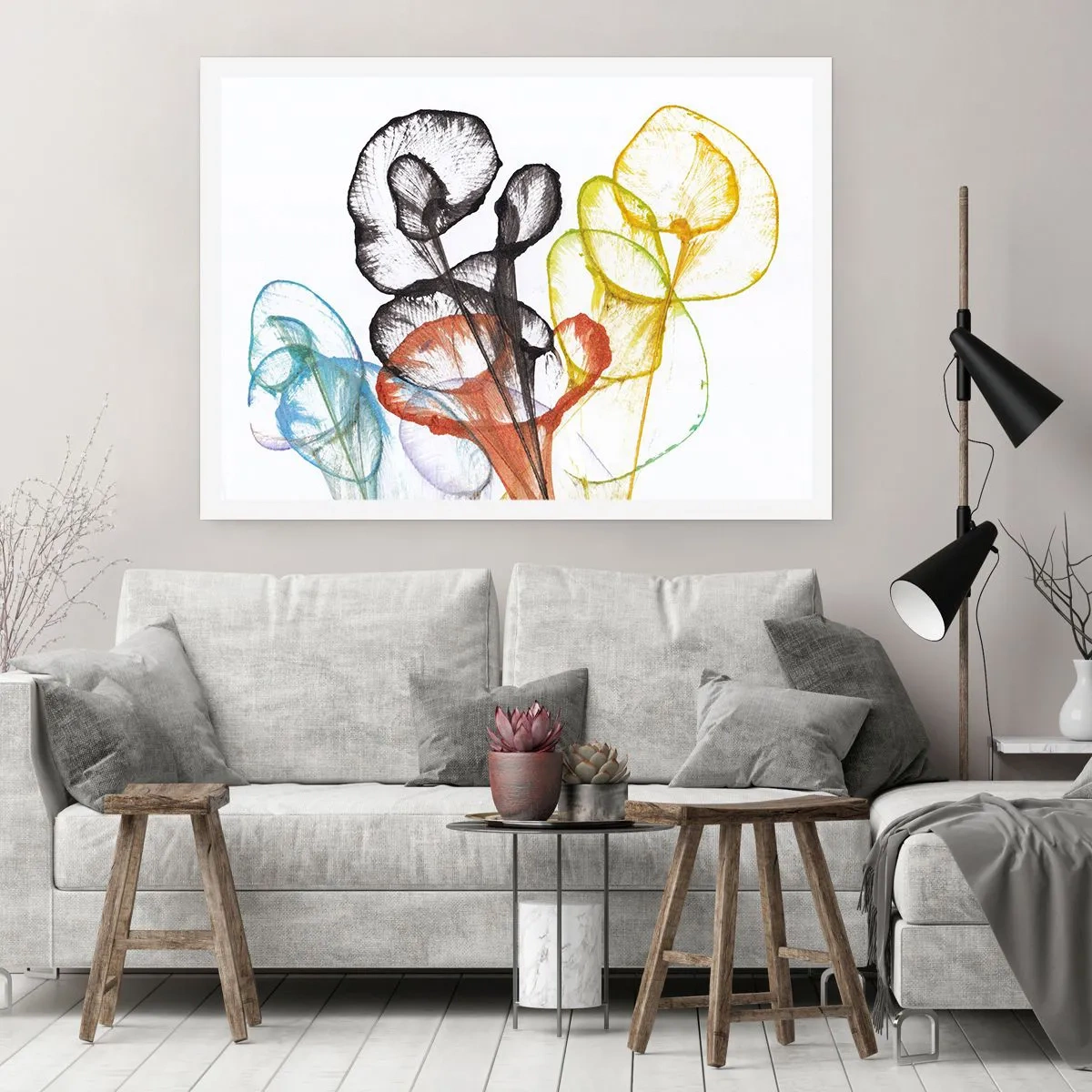 Poster - Bloemen met een ziel - 91x61 cm