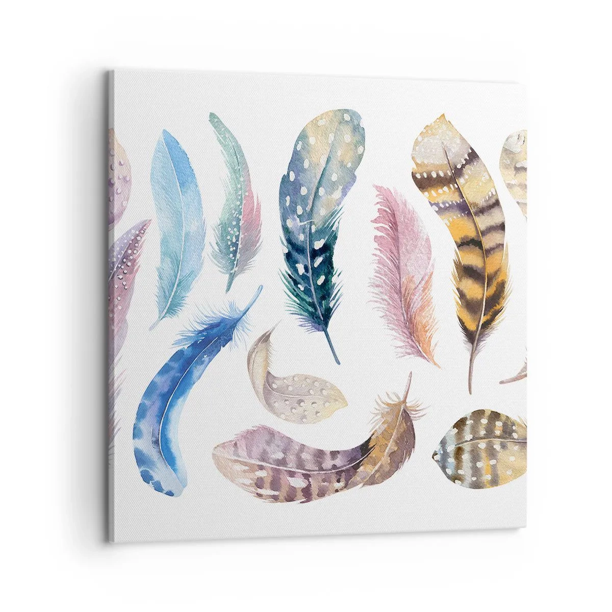 Schilderen op canvas - Licht, bont en veelkleurig - 60x60 cm