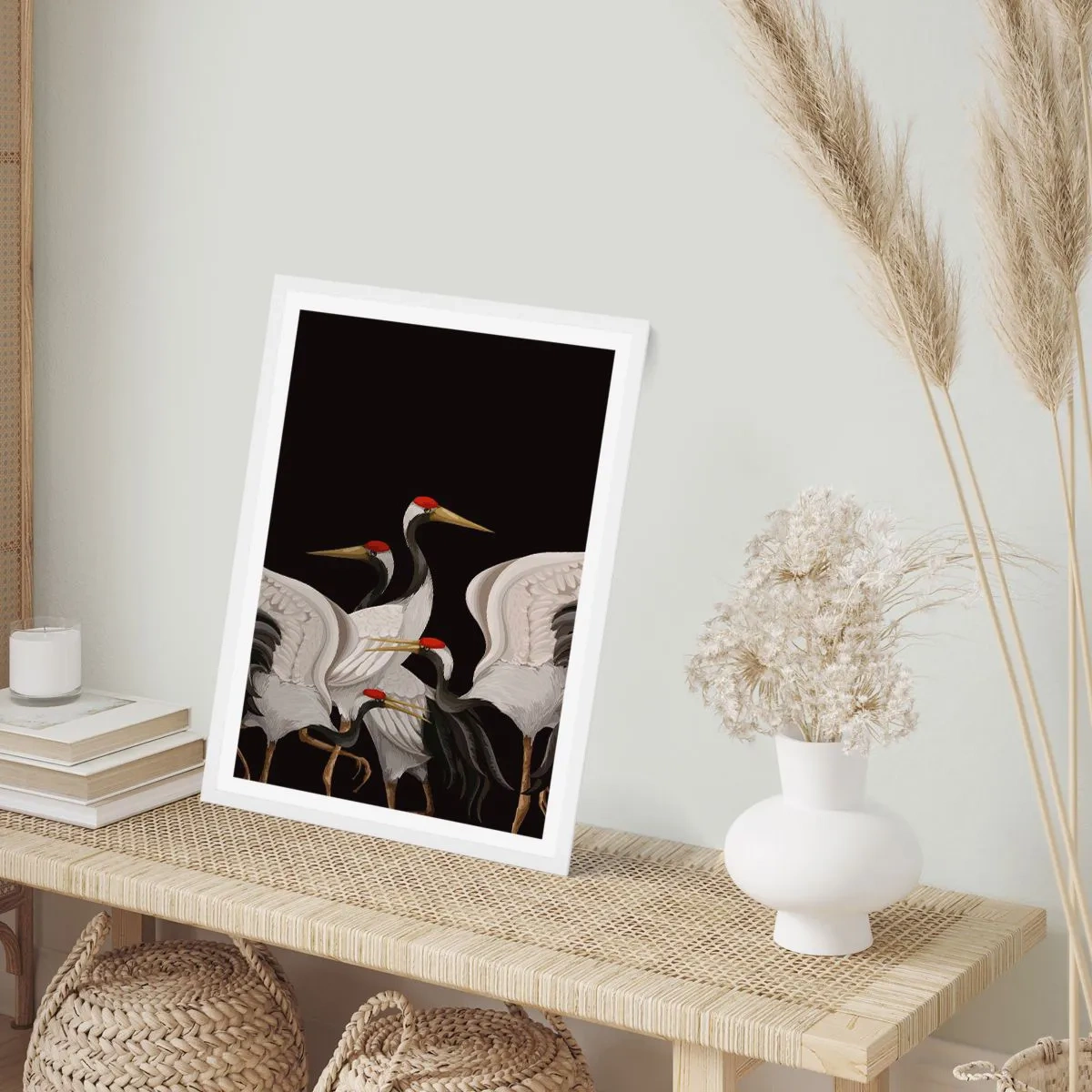 Poster in een witte lijst - Vogel spullen - 30x40 cm