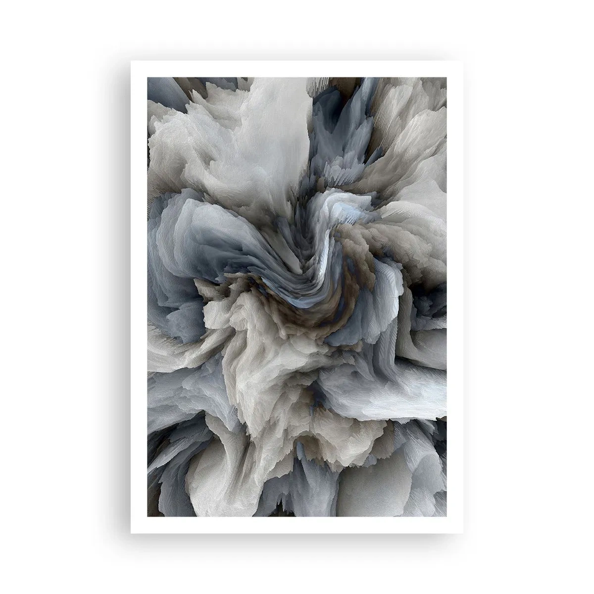 Poster - Steen en bloem - 70x100 cm