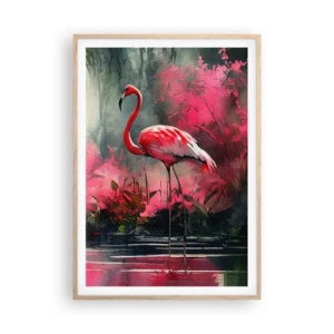 Een poster in een licht eiken lijst - Een les in natuurlijke gratie - 70x100 cm