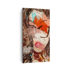 Schilderen op canvas - Niemand weet wat je werkelijk bent - 55x100 cm