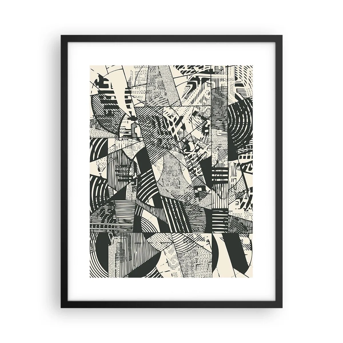 Poster in een zwarte lijst - De dynamiek van nu - 40x50 cm