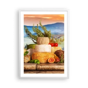 Poster in een witte lijst - De Italiaanse levensvreugde - 50x70 cm