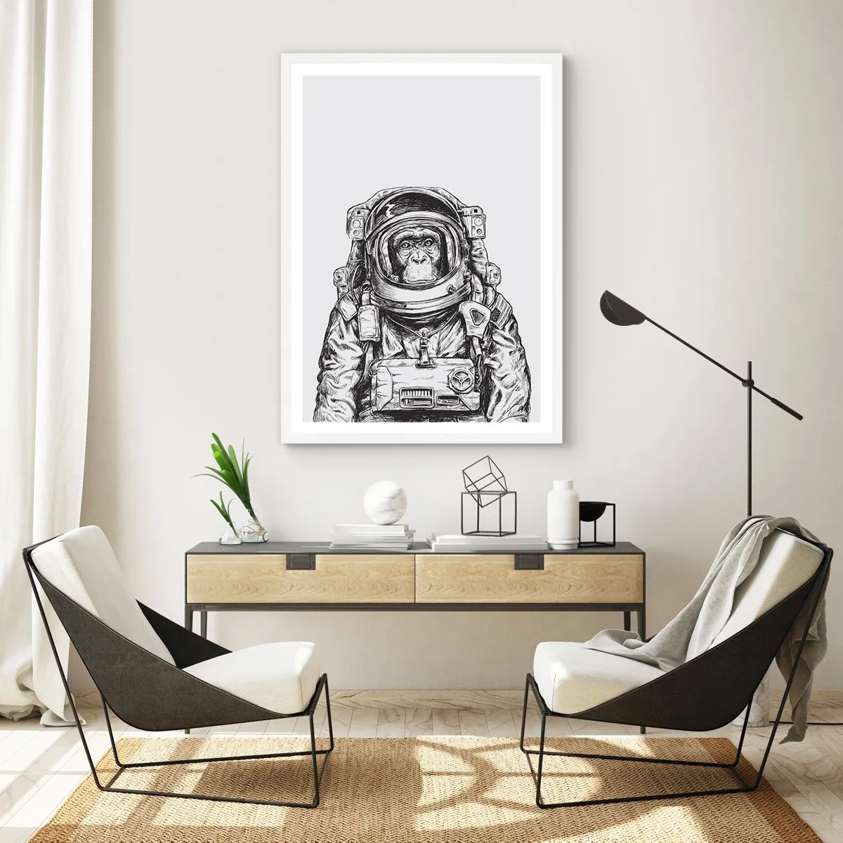 Poster in een witte lijst - Alternatieve evolutie - 40x50 cm