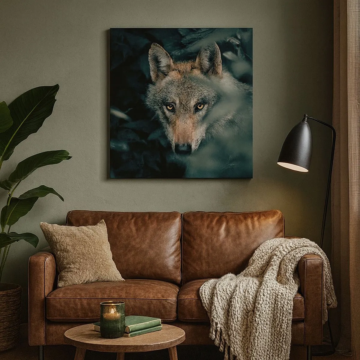 Schilderen op canvas - Jager - 30x30 cm