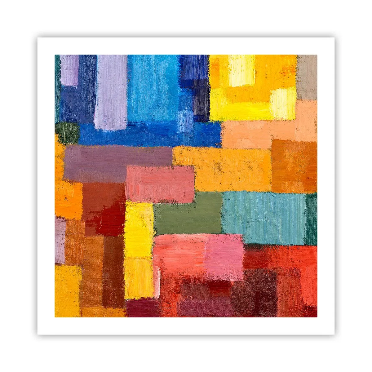 Poster - Elk is anders, allemaal kleurrijk - 60x60 cm