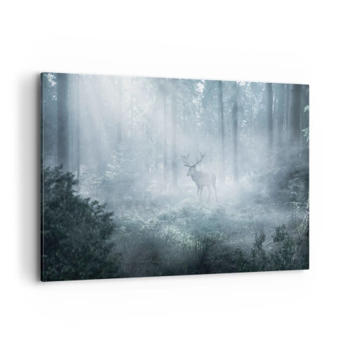 Schilderen op canvas - Ochtendbezoek aan het landgoed - 120x80 cm