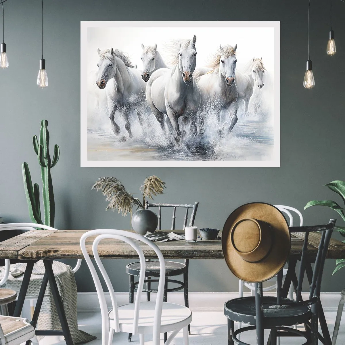 Poster - Witte magie - 91x61 cm