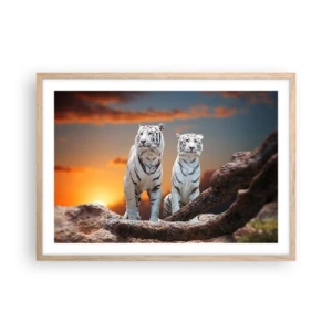 Een poster in een licht eiken lijst - Net als in Narnia - 70x50 cm