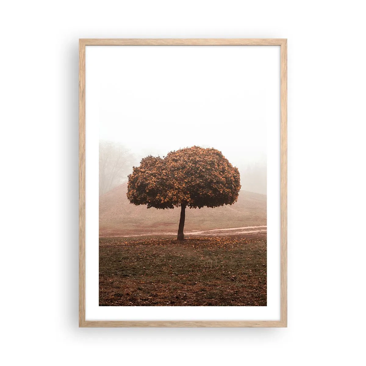 Een poster in een licht eiken lijst - Na een drukke zomer - 50x70 cm