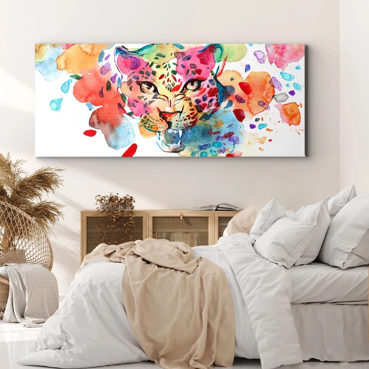 Schilderen op canvas - Schoonheid en het beest - 90x30 cm