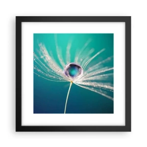 Poster in een zwarte lijst - Mystiek moment - 30x30 cm