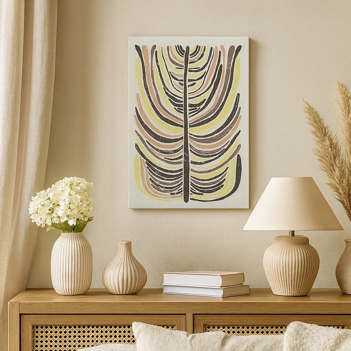 Schilderen op canvas - Abstractie vol leven - 50x70 cm