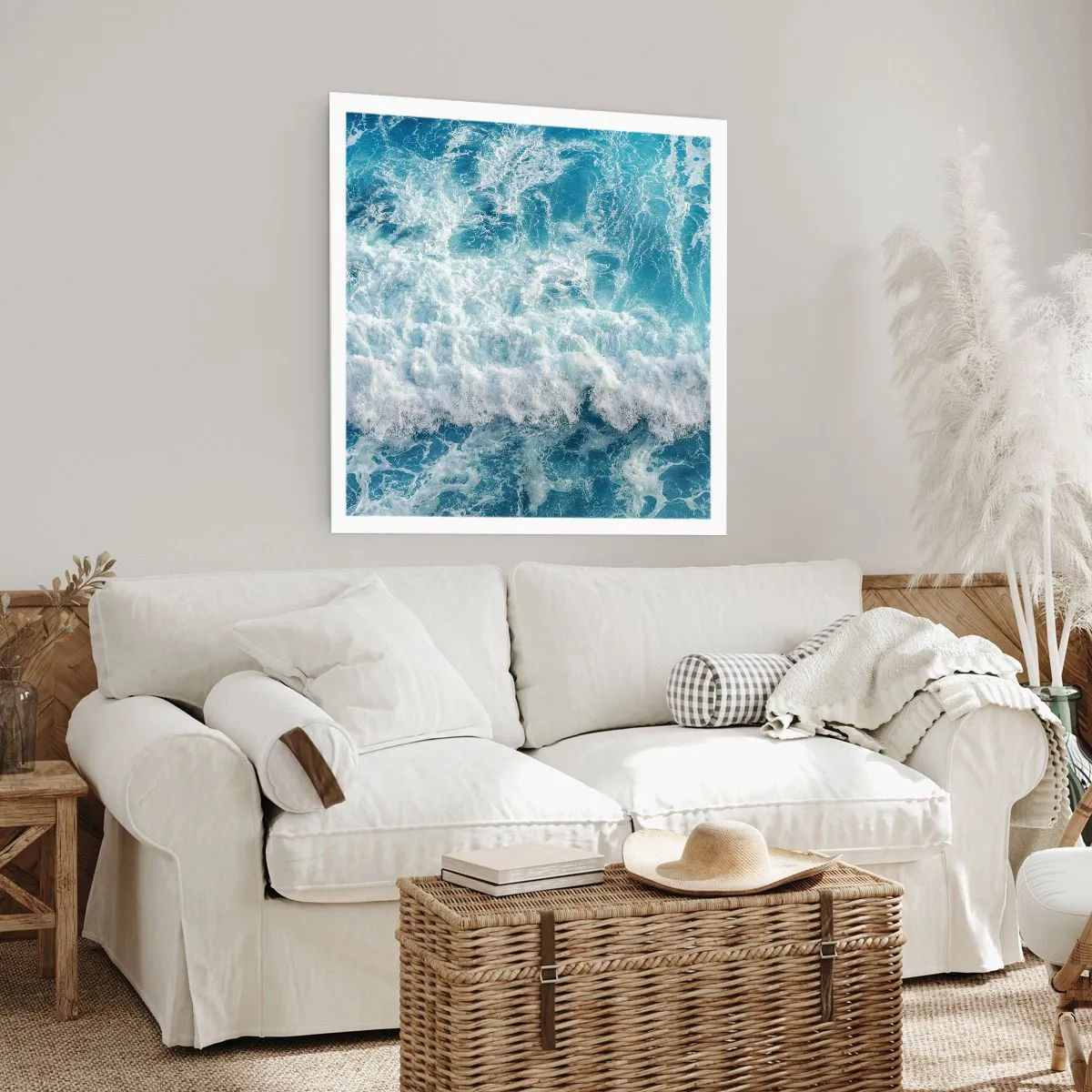 Poster - Vrolijk en springend - 50x50 cm