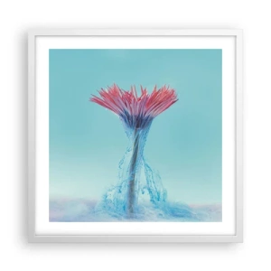 Poster in een witte lijst - In een verkwikkende omhelzing - 50x50 cm