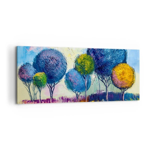 Schilderen op canvas - Bol - de vorm van het ideaal - 100x40 cm