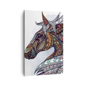 Schilderen op canvas - Keltisch strijdersros - 80x120 cm