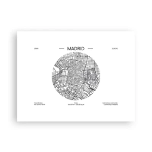 Poster - Anatomie van Madrid - 40x30 cm