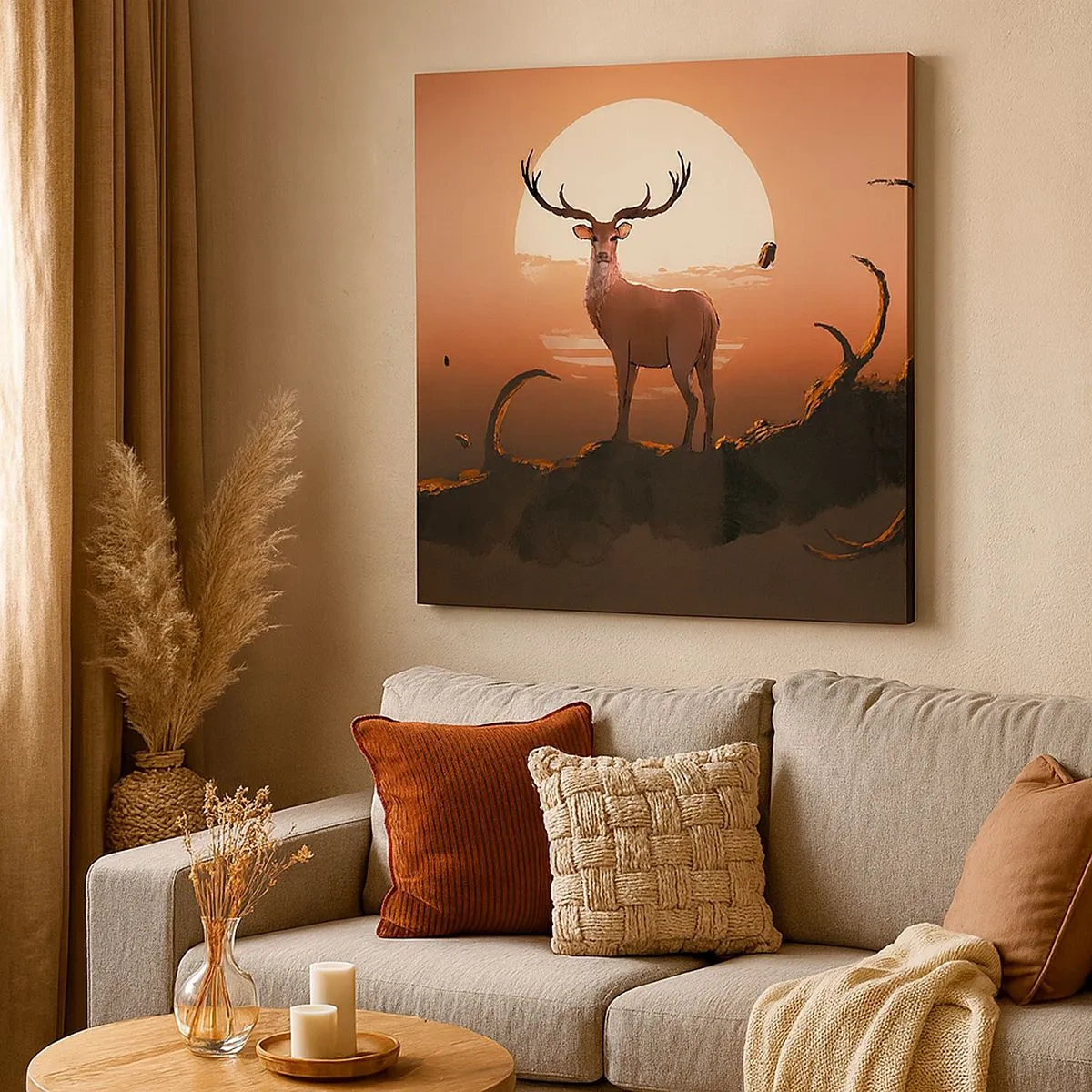 Schilderen op canvas - Deze nacht is anders dan alle andere - 30x30 cm