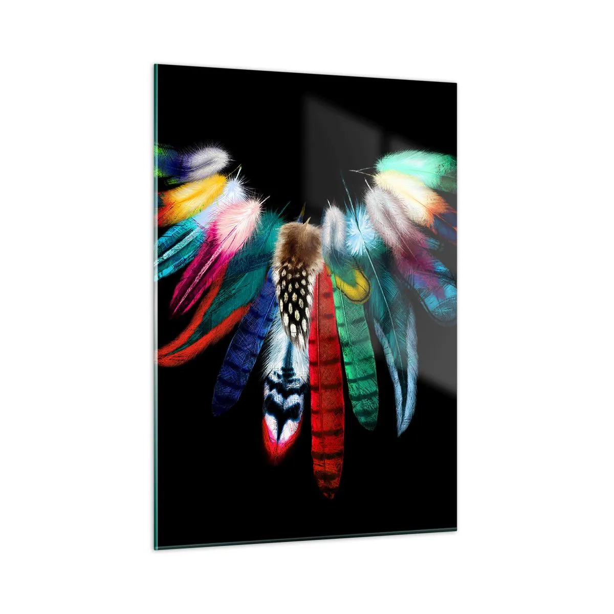 Schilderen op glas - Indiase ketting - 50x70 cm