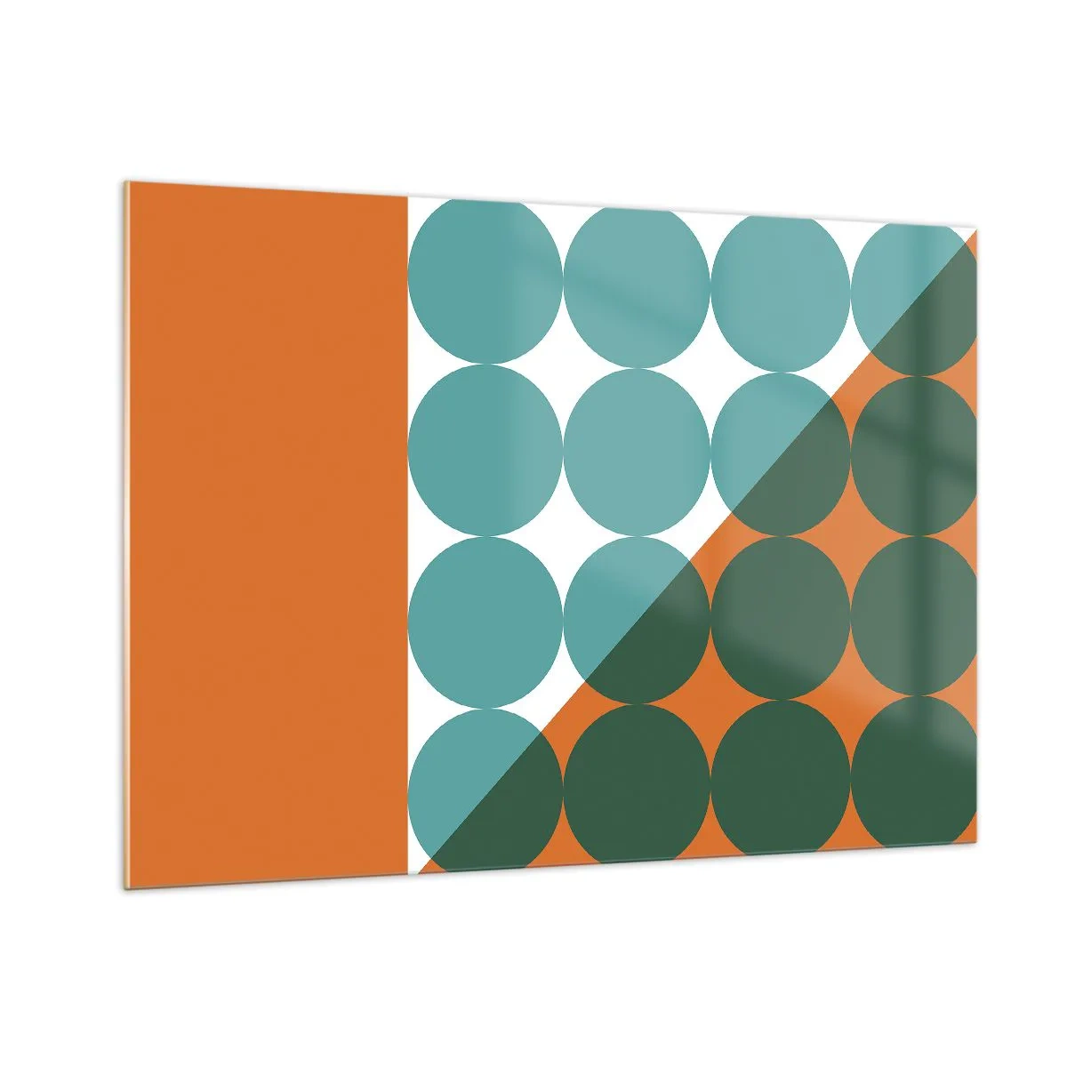 Schilderen op glas - Omhoog en diagonaal - 100x70 cm