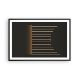 Poster in een zwarte lijst - Verken de duisternis - 91x61 cm